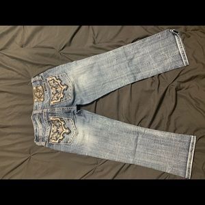 Miss Me size 26 x 22 cuffed capris